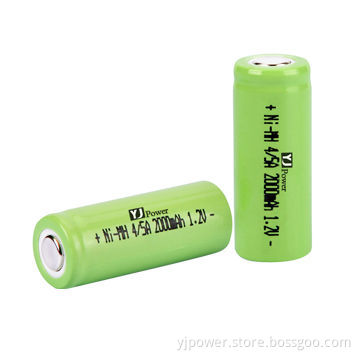 4/5A 2,000mAh 1.2V NiMH Batteries with 200mA Standard Charge Current